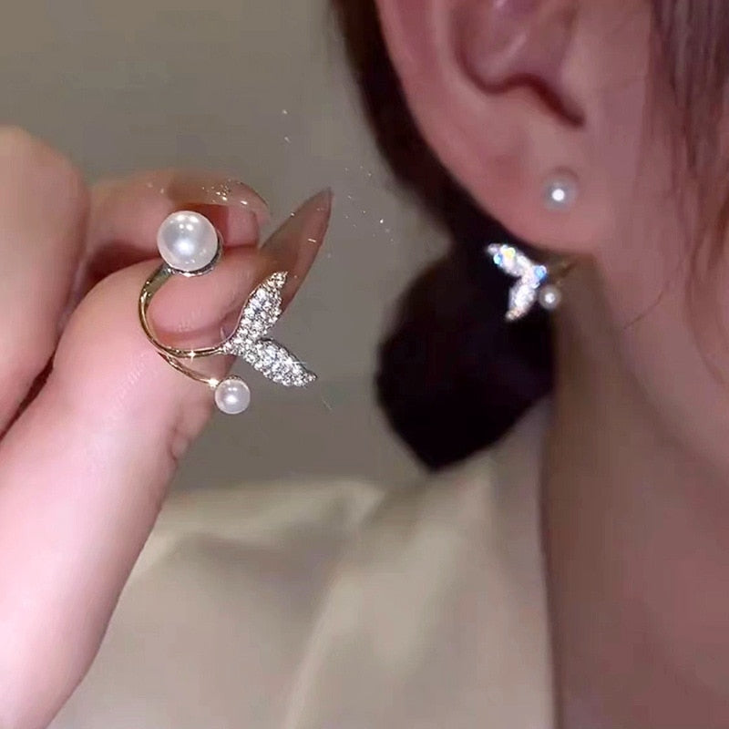 Simple Black White Irregular Polyhedron Pendant Small Earrings 2025 New Girl Unusual Earrings Fashion Korean Jewelry For Woman