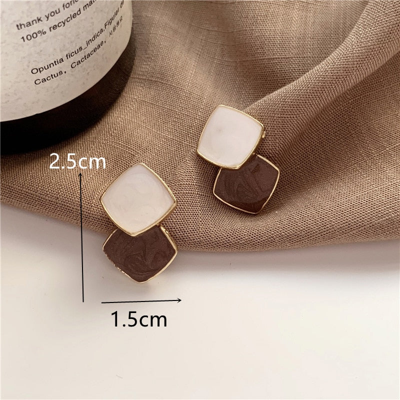 2025 Vintage Metallic Gold Color Multiple Small Round Stud Earrings Women Korean Jewelry Fashion Wedding Party Earrings Jewelry Gifts