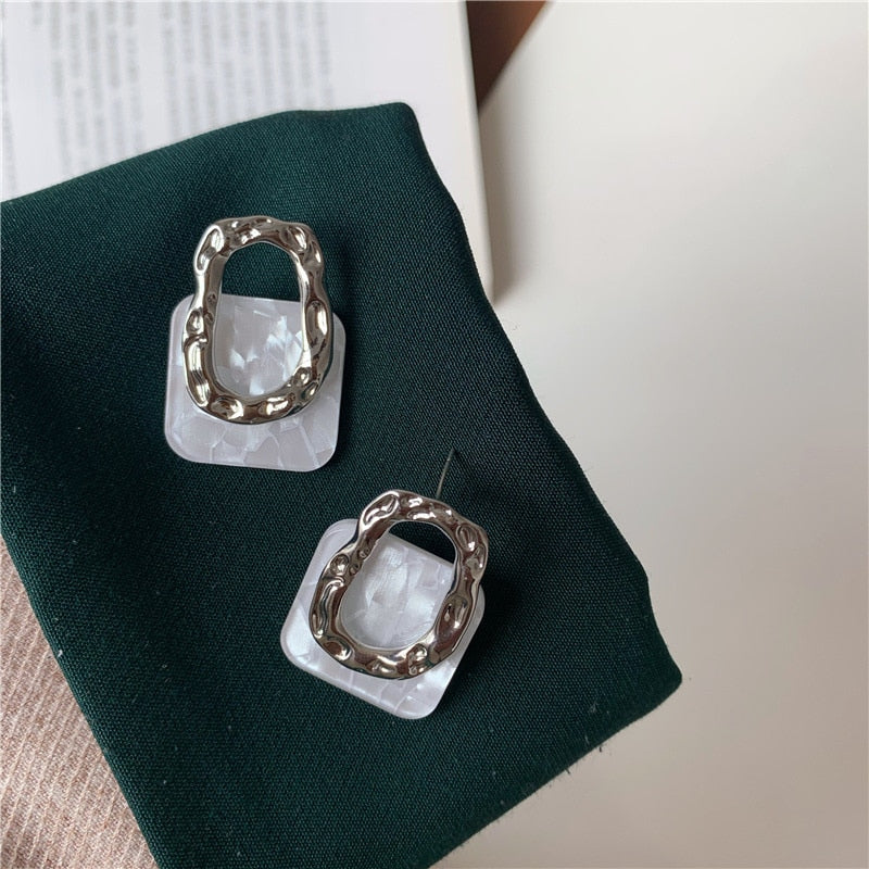2025 Trend Simulation Pearl Long Earrings Female Moon Star Flower Rhinestone Wedding Pendant Earrings Fashion Korean Jewelry Earrings