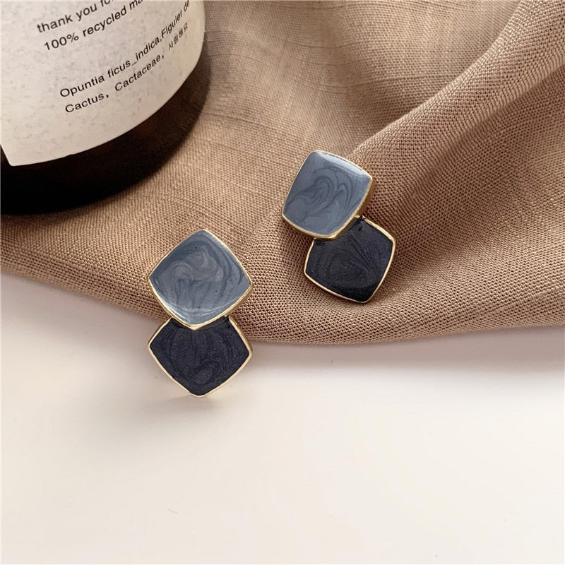 2025 Vintage Metallic Gold Color Multiple Small Round Stud Earrings Women Korean Jewelry Fashion Wedding Party Earrings Jewelry Gifts