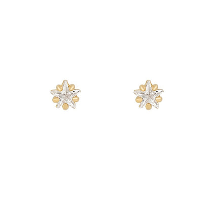 2025 New Design Stainless Steel Cubic Zirconia Chain Hoop Earring For Women Star Moon Pendant Cartilage Earring Piercing Jewelry